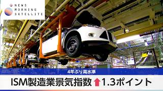 ISM製造業景気指数↑1.3ポイント 4年ぶり高水準【モーサテ】