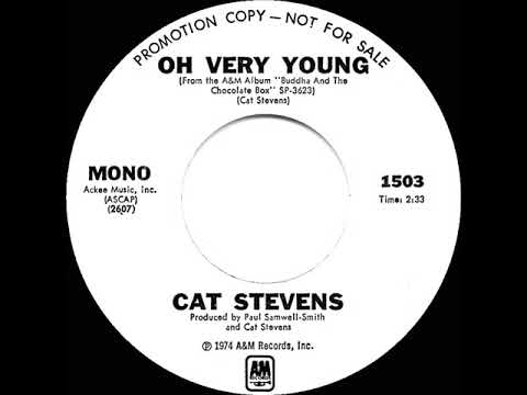 1974 Cat Stevens - Oh Very Young (mono radio promo 45)