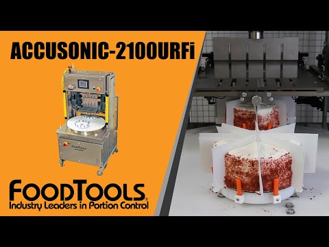 Automatic Ultrasonic Round Cake Cutting Machine - ACCUSONIC-2100URFi - FoodTools