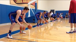 Peek inside KU basketball practice