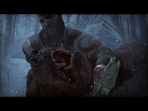 God of War Ragnarok - Epic Bear Boss Fight Kratos Vs. Bjorn