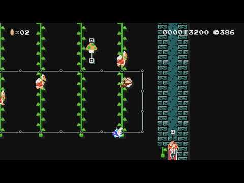 Donkey Kong Jr. by Diego - Super Mario Maker - No Commentary 1bk