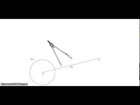 comment construire le symetrique d'un cercle par rapport a un point