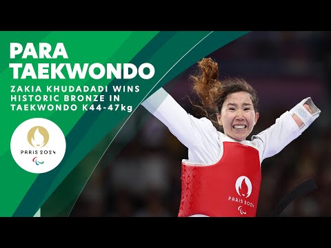 History Maker 🥉 Zakia Khudadadi Wins Taekwondo Bronze For First-Ever Refugee Paralympic Team Medal