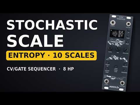 Stochastic Scale Sequencer Eurorack Module 8HP, Generative CV Gate Step Sequencer, 10 Scales, Ratchet, Berlin School Modular Synth by Bigzun image 8