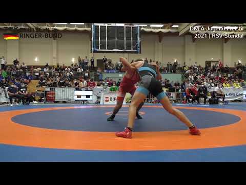 RINGEN DM 21 A-Jugend Freistil - Platz 3+4 71kg Gregor Eigenbrodt vs. Adam Leifridt