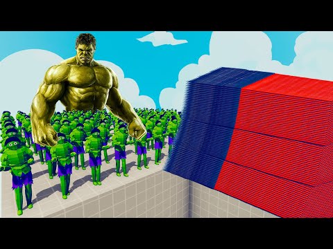 200x HULK + 1x GIANT vs EVERY GOD - Totally Accurate Battle Simulator TABS
