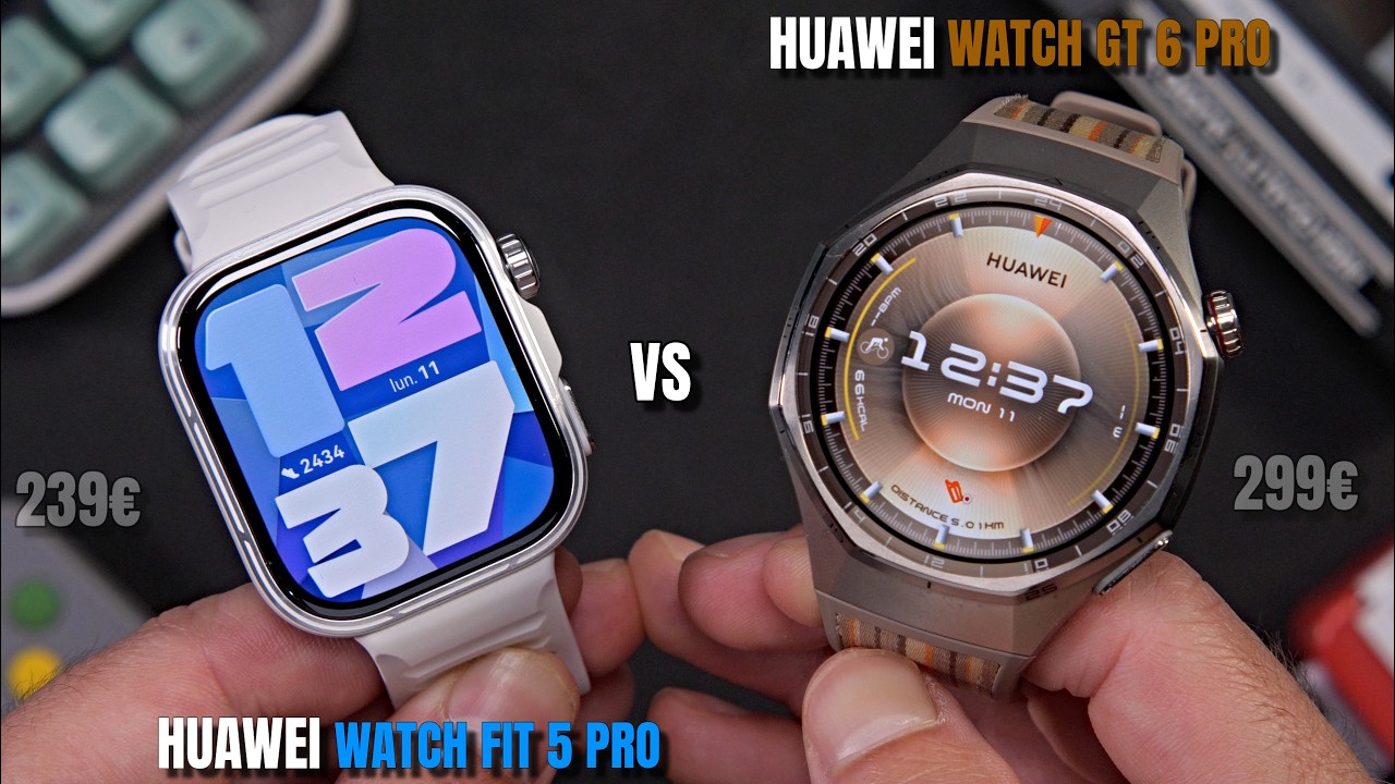 Huawei Watch FIT 5 Pro vs Huawei Watch GT6 Pro ⌚ ¿Cuál es la mejor elección? | COMPARATIVA