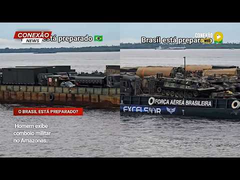 Vídeo: Homem exibe comboio militar no Amazonas.