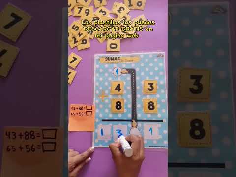 Sumar llevado tabla para sumar ✅PLANTILLAS GRATIS ➕