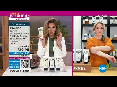 Korres Pure Greek Olive Oil Body Cream 3pc Collection