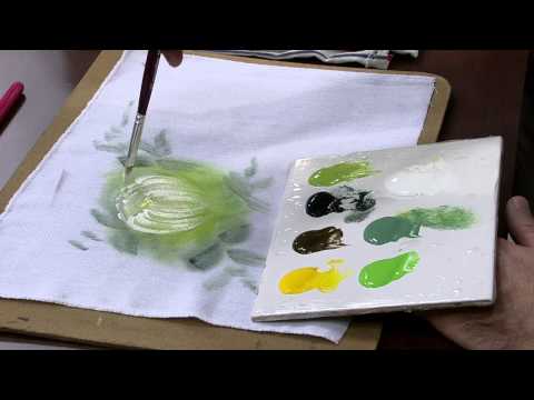 Mulher.com 10/07/2014 - Crisantemo Pintura Tecido por Luis Moreira - Parte 1