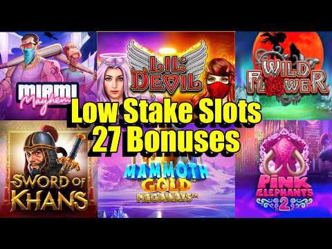 Thumbnail for video: Bonus Buy Session, 27 Games, Miamia Mayhem, Mammoth Gold Megaways, Lil Devil & So Much More
