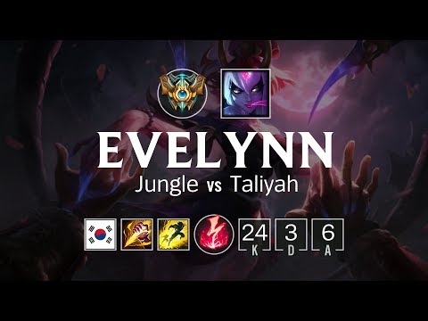 이블린 Jungle vs 탈리야 - KR Challenger Patch 8.14