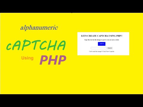 Generate Alphanumeric Captcha Using Php