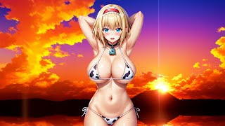 L2Dアリスちゃんと夕暮れ（普段着＋ビキニ）