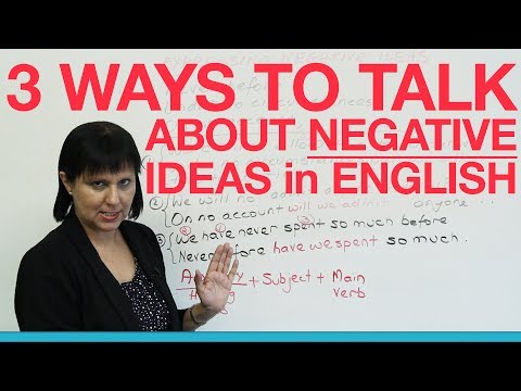3 ways to express negative ideas POWERFULLY