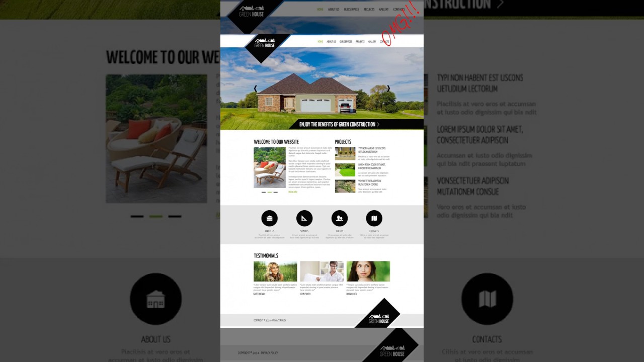Top website template restaurant