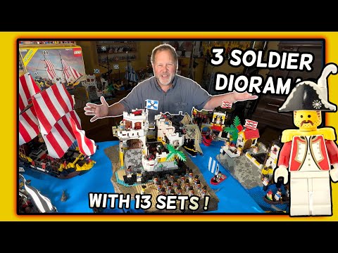 Vintage Pirate/Soldier Diorama! 14 sets!!