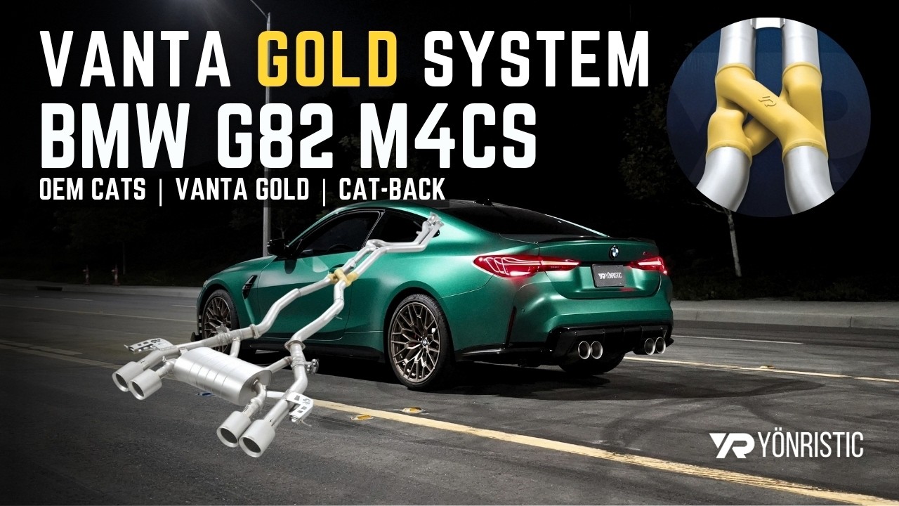 This M4 CS Sounds EXOTIC With STOCK Downpipes… VANTA GOLD™ Catback