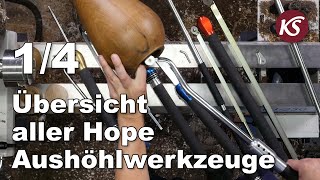 1/4 Tiefenausdrehwerkzeuge der Marke Hope im Überblick - Für jedes Projekt das richtige Werkzeug!