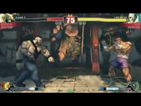 Dragon Boy (Abel) & Hagejin (Zangief) vs Mother Boy (Zangief) & Misa (Sagat) [Kumagai Magician 2on2]