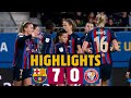 BARÇA 7-0 LEVANTE LAS PLANAS I Liga Iberdrola ⚽