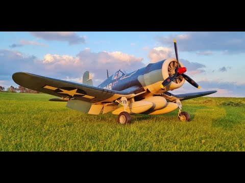1/5 SCALE ZIROLI CORSAIR - GP 76cc FLAT TWIN PETROL - PRE MAIDEN TAXINIG RUNS - DEANO - 2022