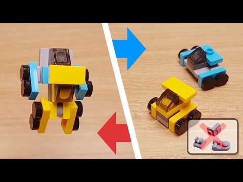 Mini LEGO 2 cars combining transformer robot Buddy-car!