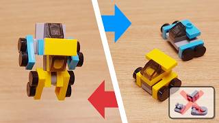 Mini LEGO 2 cars combining transformer robot Buddy-car!
