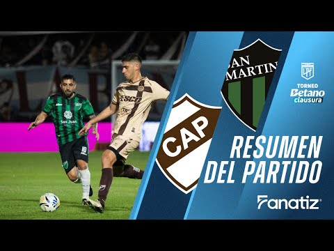 Platense 2-2 San Martín San Juan - Match Summary | #torneoclausura2025