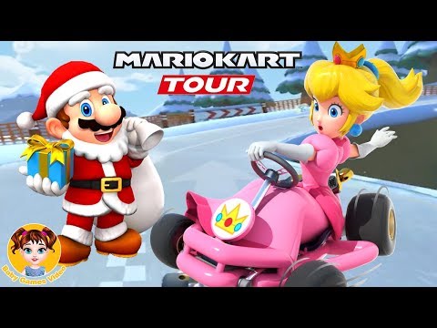 Santa Mario! Winter Tour! - Mario Kart Tour - Gameplay 1