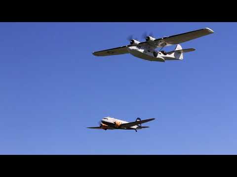 PBY Catalina formation with DC-3