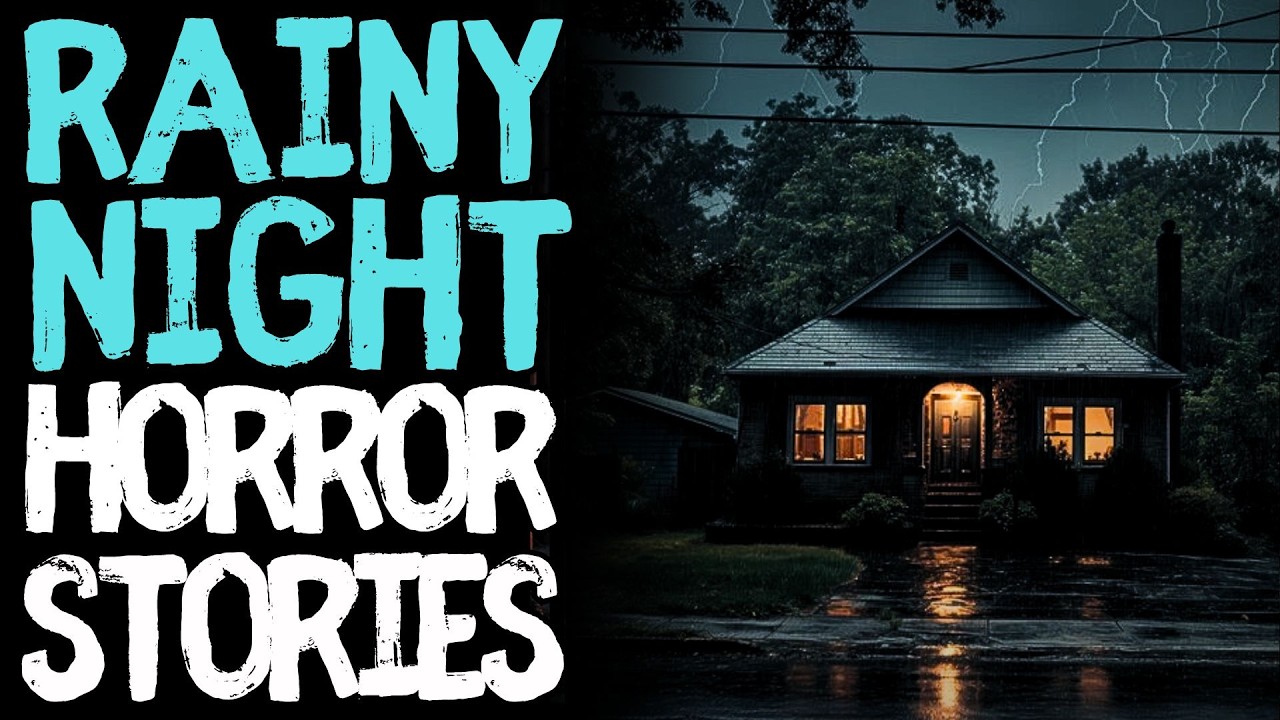 True Rainy Night Scary Horror Stories for Sleep | Black Screen With Rain Sounds
