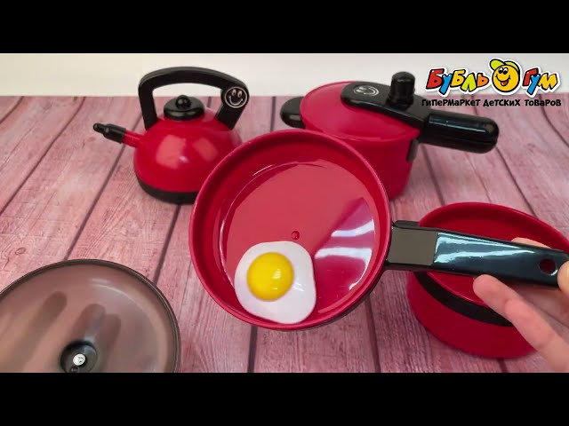 Набор игровой кухонный Happy cook 16предметов - видео