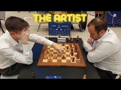 Dubov casually sacrifices, creates Masterpiece against Giga Quparadze | World Rapid 2023