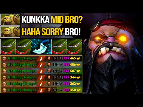 Pudge Vs Kunkka Mid! Epic Blink Hooks No Mercy Destroyed Enemies With 23 Kills | Pudge Official
