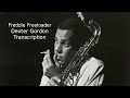 Freddie Freeloader-Dexter Gordon's (Bb)  Transcription. Transcribed by Carles Margarit