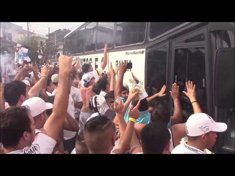 SANTOS Campeão Paulista 2015 - Parte 1 (Ônibus chegando).