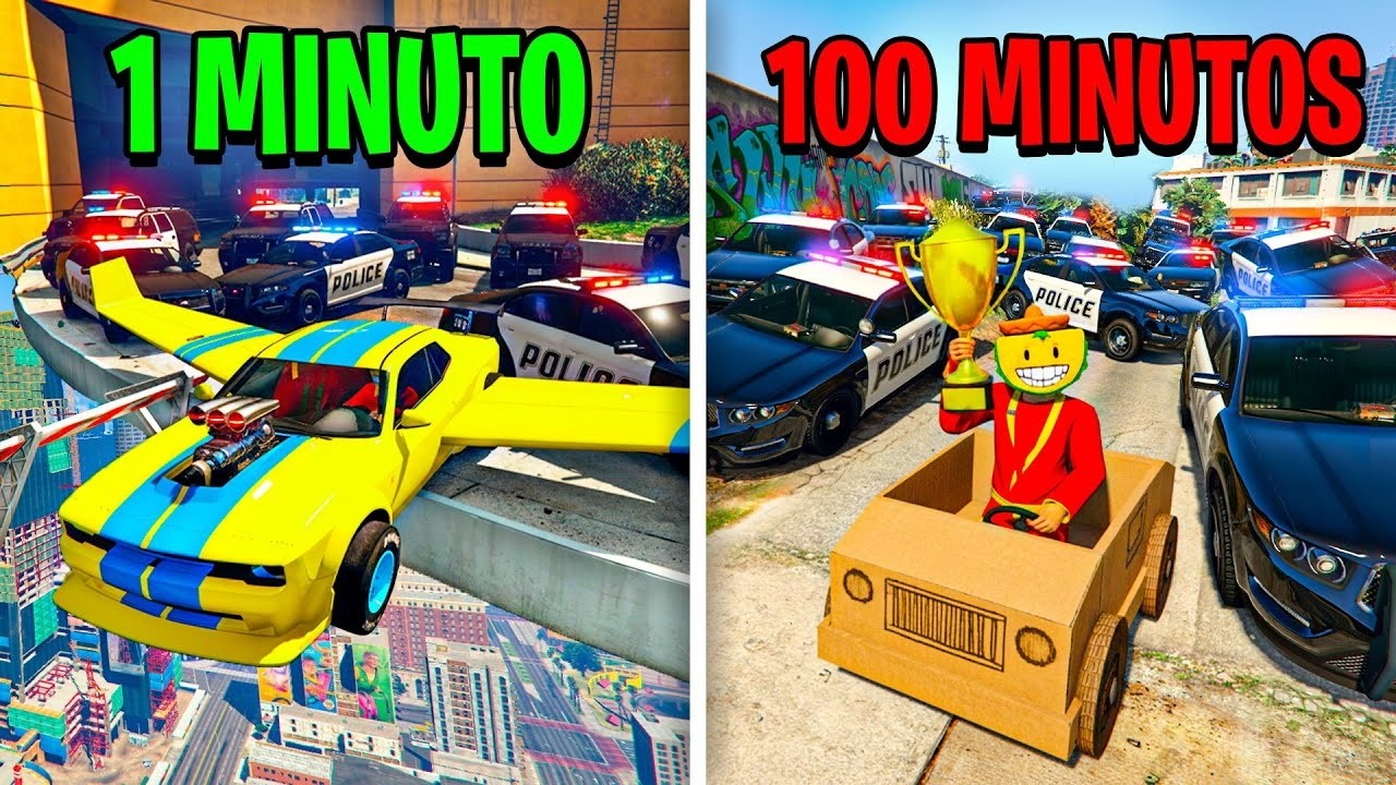 ESCAPANDO de la POLICÍA pero el COCHE EMPEORA cada MINUTO! NO PUEDO MAS! - GTA 5 ONLINE