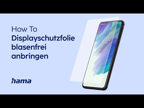How To | Displayschutzfolie blasenfrei anbringen | Hama