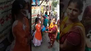 Covid 19 - Distributed satvik meals in Vijayawada