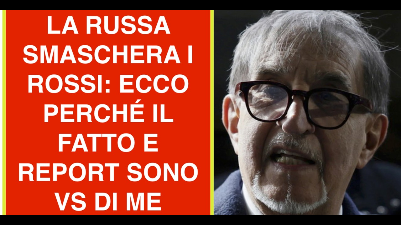 LA RUSSA SMASCHERA I ROSSI: ECCO PERCHÉ IL FATTO E REPORT SONO VS DI ME
