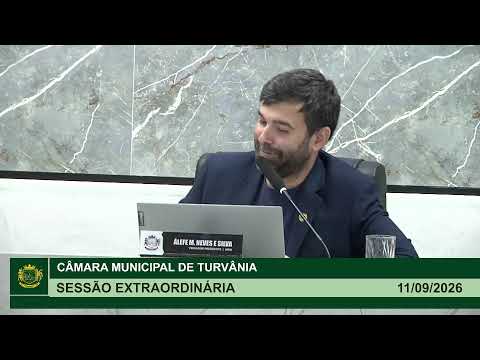 5° Sessão Extraordinária - 11/09/2026 | Câmara Municipal de Turvânia-GO