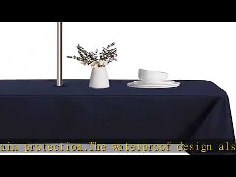 Rectangular Outdoor Tablecloth With Umbrella Hole