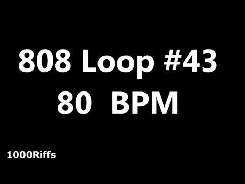 808 Loop Beat # 43 : 80 BPM : Beats Per Minute