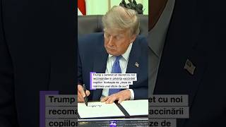 Trump a semnat un decret cu noi recomandări în privința vaccinării copiilor #digi24 #știriledigi24