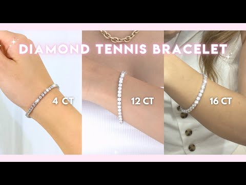 Diamond Tennis Bracelet Comparison! 16ct, 12ct and 4ct Bracelets