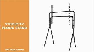 How to Install Artistic Steel Studio TV Floor Stand- FS15-46F-01