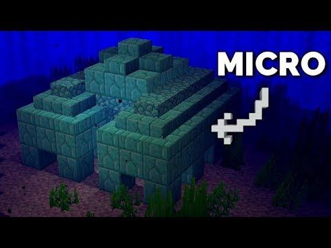 How to Make a Micro Monument (7x7 Minecraft Sea Monument)